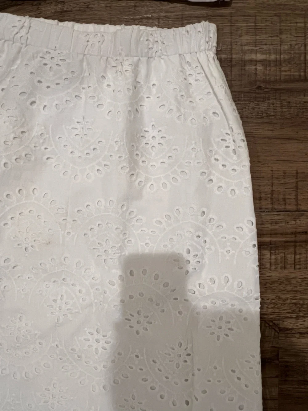 Joie White Eyelet Top & Midi Skirt Set - Picture 3 of 3